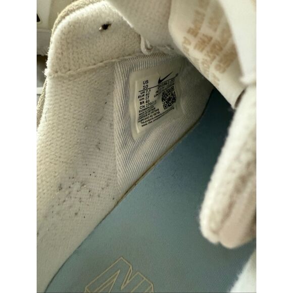 Nike Air Force 1 sneaker low Pixel desert sand Women Sz 10 white/black blue/grey - Picture 4 of 8